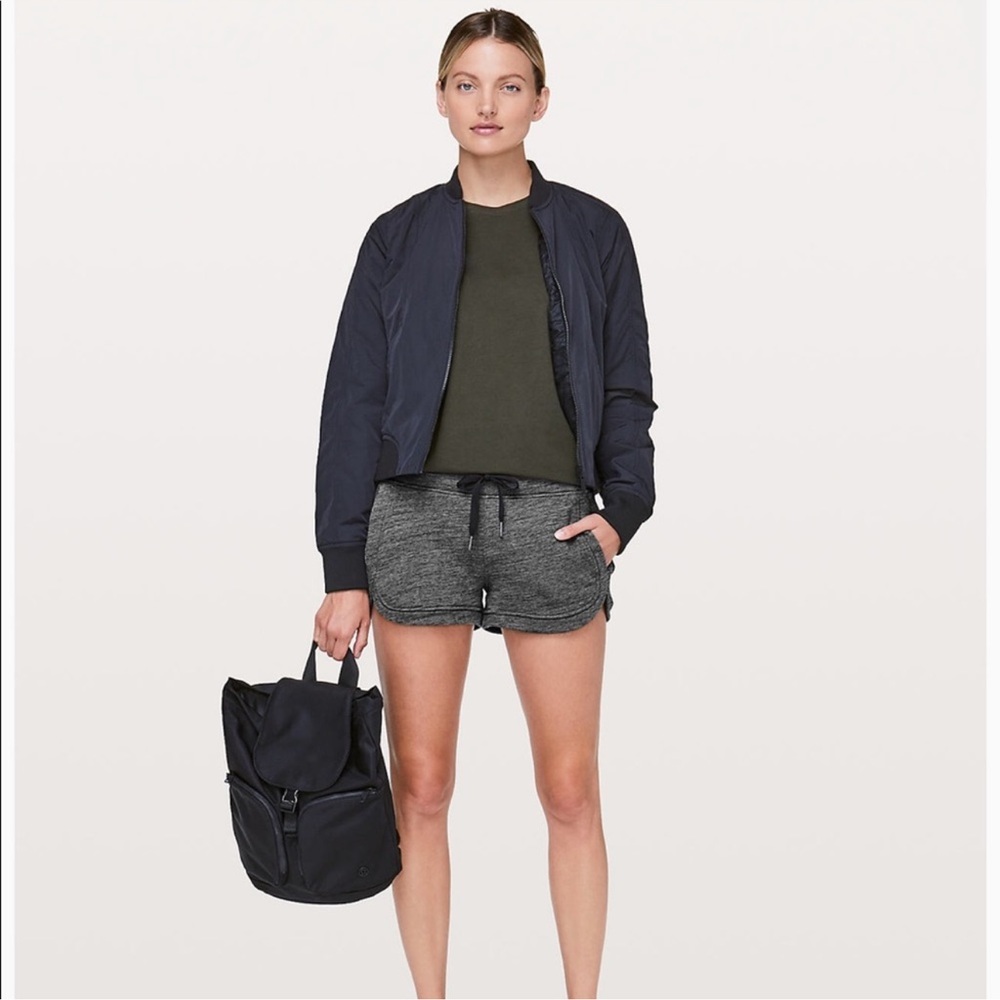 RARE Lululemon Hit Reset 3” Cotton Terry Lounge Shorts Size 8